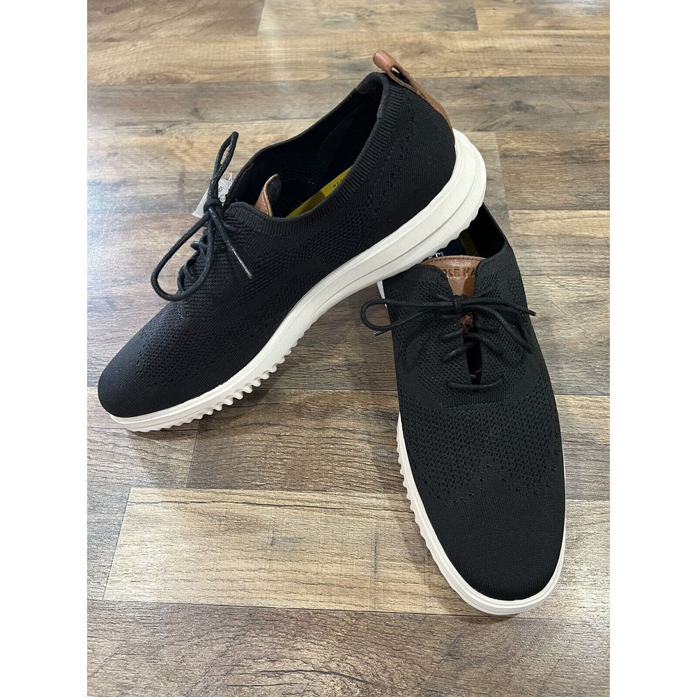 Cole‎ Haan Men 2.ZERØGRAND Stitchlite Wingtip Oxfords Size 10.5 Black Mesh Shoes